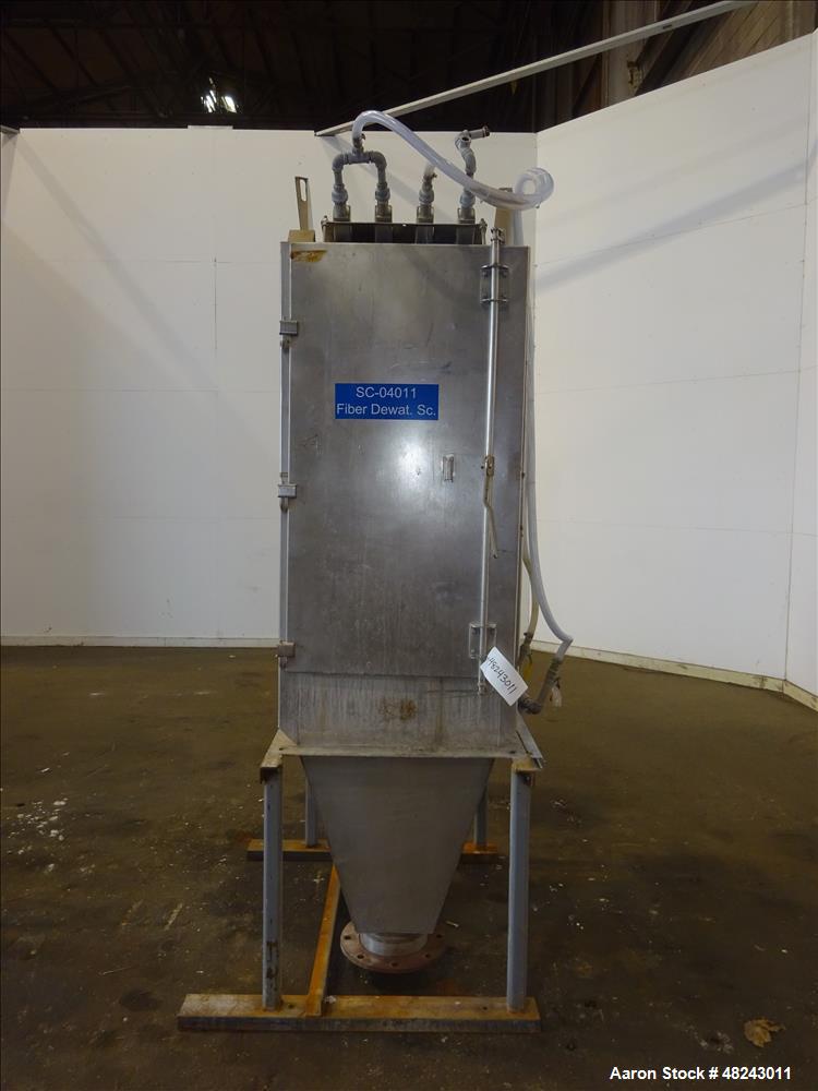 Used- DSM Sieve-Bend Screening Unit, 316 Stainless Steel.